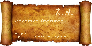 Keresztes Asszunta névjegykártya